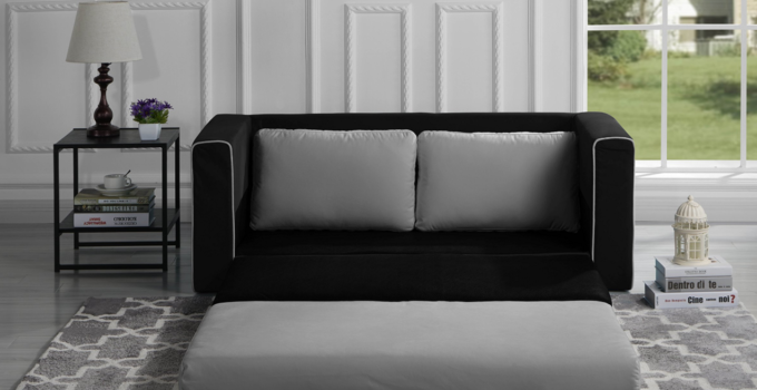 Divano Roma Furniture Modern 2 Tone Sofa Bed