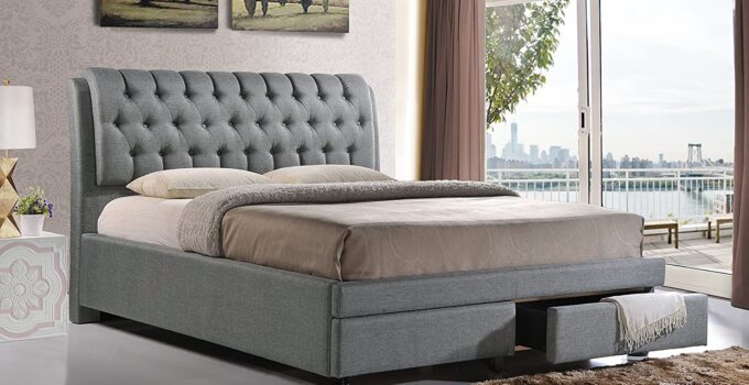 Baxton Studio Ainge Contemporary Upholstered Storage Bed 2023