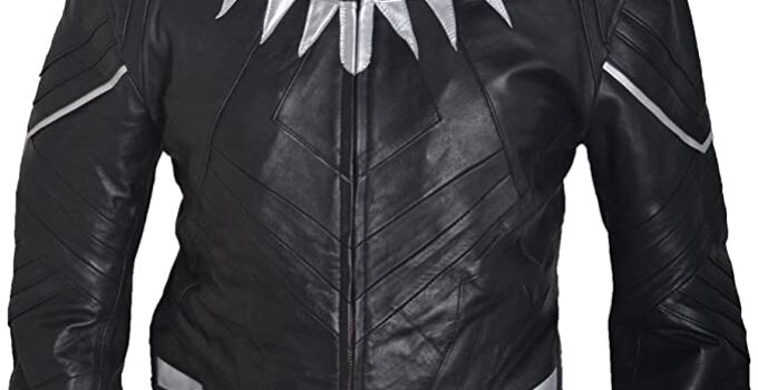 Blazrd Men’s Captain America Black Panther Leather Jacket 2023