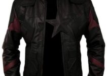 Elegant Men Fashion Infinity Captain America Leather Jacket 2024