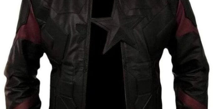 Elegant Men Fashion Infinity Captain America Leather Jacket 2023