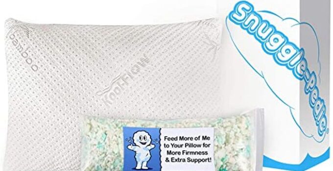 Snuggle-Pedic Ultra-Luxury Bamboo Shredded Memory Foam Pillow 2024