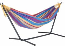 Vivere Double Cotton Hammock with Space Saving Steel Stand – 2024 Review