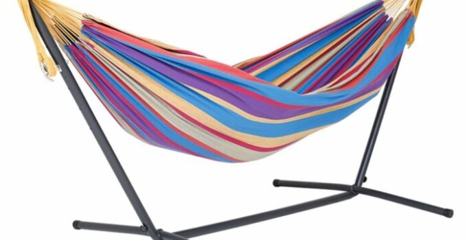 Vivere Double Cotton Hammock with Space Saving Steel Stand – 2022 Review