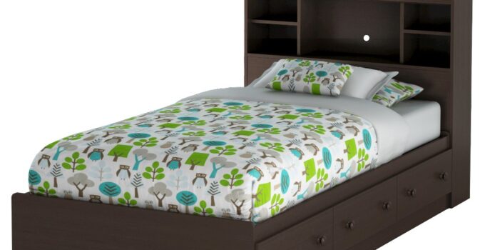 South Shore Summer Breeze Collection Twin Bed with Storage 2023