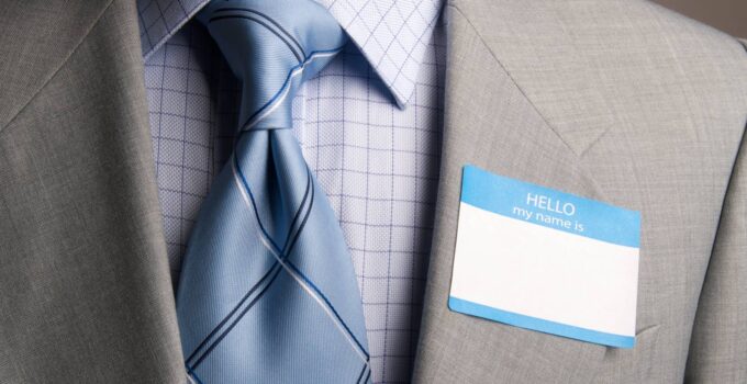 Maximizing the Use of Name Badges and Name Plates in Large Organizations