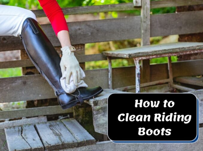 clean riding boots
